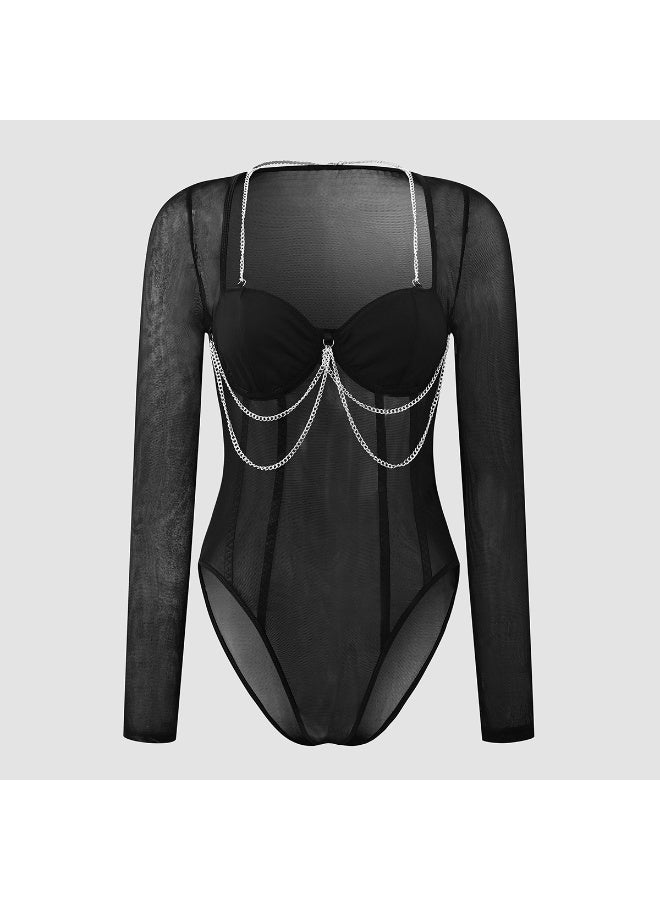 KUYING New Comfortable Skin Friendly Breathable Shaping Waist Cinching Jumpsuit  - Image 1