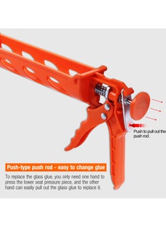 KSEIBI Plastic Caulking Gun , Retractable Seal Puncture Tool, Caulking Around Corners, Sealing Gaps and Cracks, Ideal for Use Around Windows, Doors, To Prevent Drafts, Water Intrusion  - Image 2