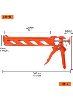 KSEIBI Plastic Caulking Gun , Retractable Seal Puncture Tool, Caulking Around Corners, Sealing Gaps and Cracks, Ideal for Use Around Windows, Doors, To Prevent Drafts, Water Intrusion  - Image 4