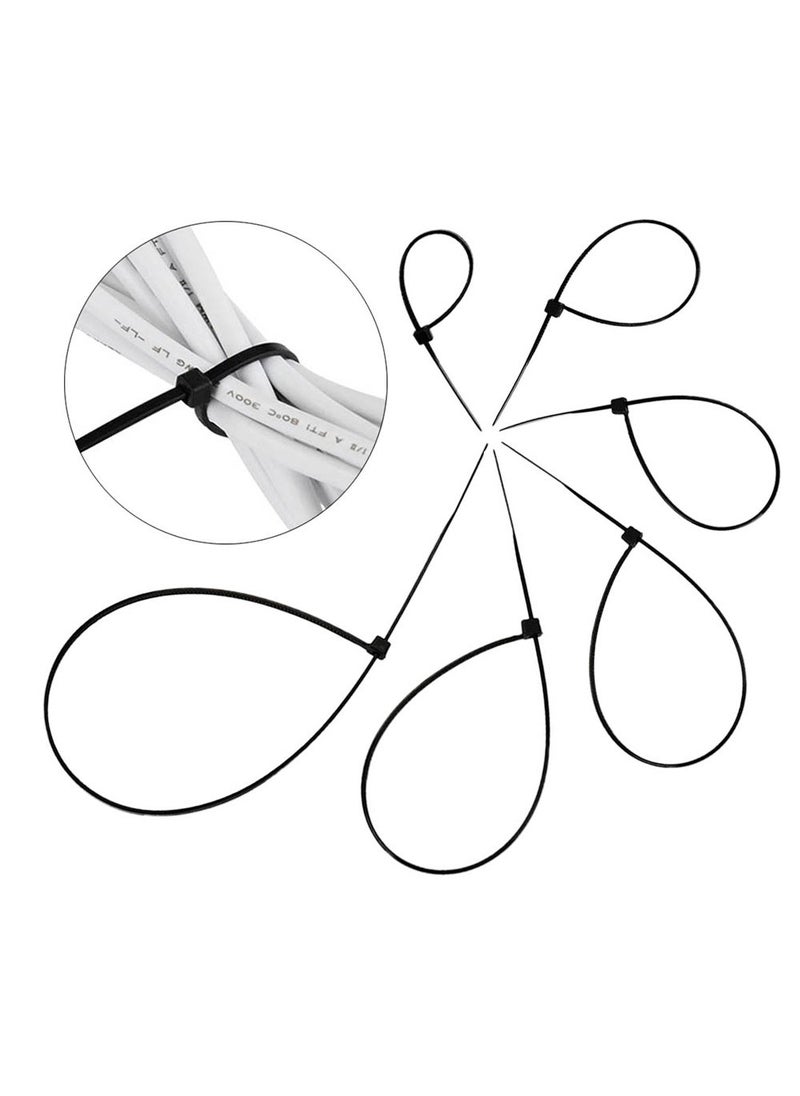 YOTINO YOTINO selfLocking Nylon Cable Ties Zip Black in size100mm150mm200mm Pack of 300  - Image 4