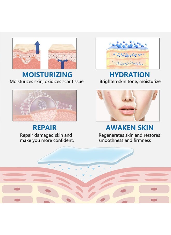 Elaimei - Facial Invisible Scar Roll Sticker,Upgrade Clear Silicone Scar Tape for Scars, Scar Removal Sheets,Scar Strip for Variety of Scars（Transparent） - Image 1