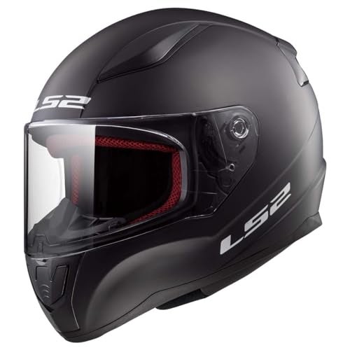 LS2 Helmets Full Face Rapid Street Helmet (Matte Black - Large) - Image 1