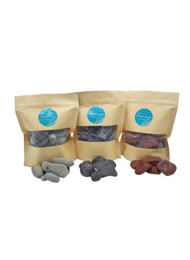 FANCY FLOWERS Fancy Prime Quality Natural Polished Red Decorative Stones For Flowerpots Garden Home Decoration Wedding Home Vase Aquarium White (2) - Image 3