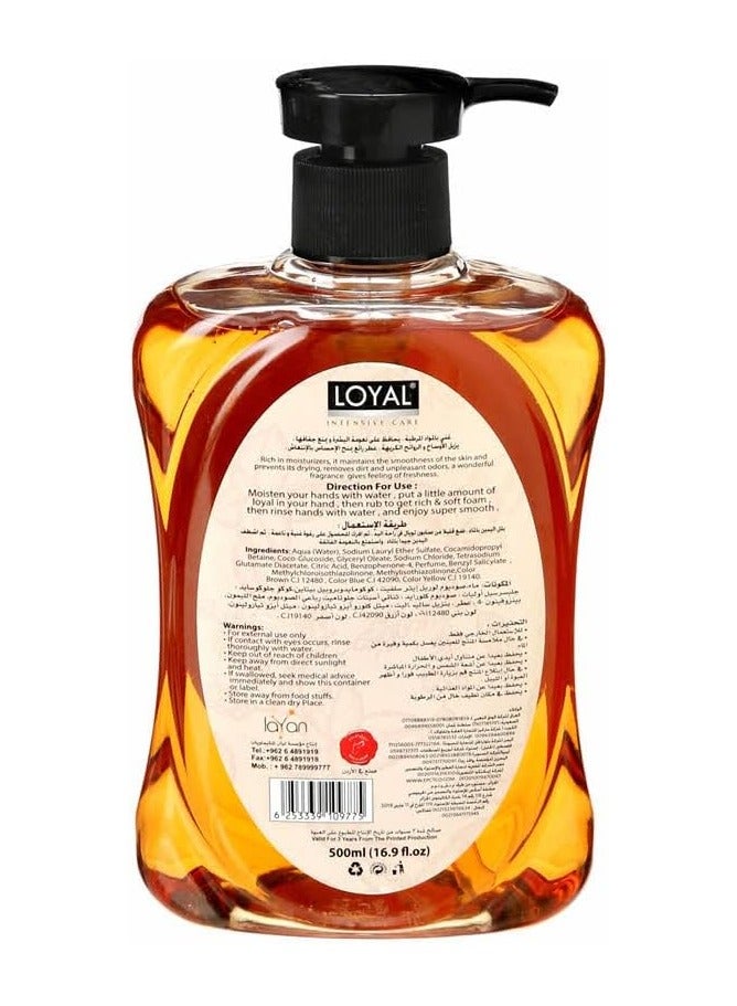 Loyal Liquid Hand & Body Wash, Patchouli & Amber 500ml - Image 2