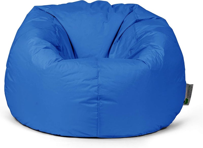 Ultra Soft Bean Bag Chair With Waterproof Fabric For Kids & Adults (XLarge, Blue)