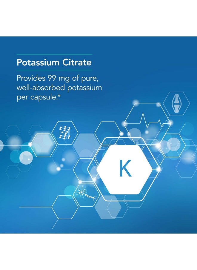Nutricology - Potassium Citrate Pure Well Absorbed Potassium 120 Vegetarian Capsules - Image 1