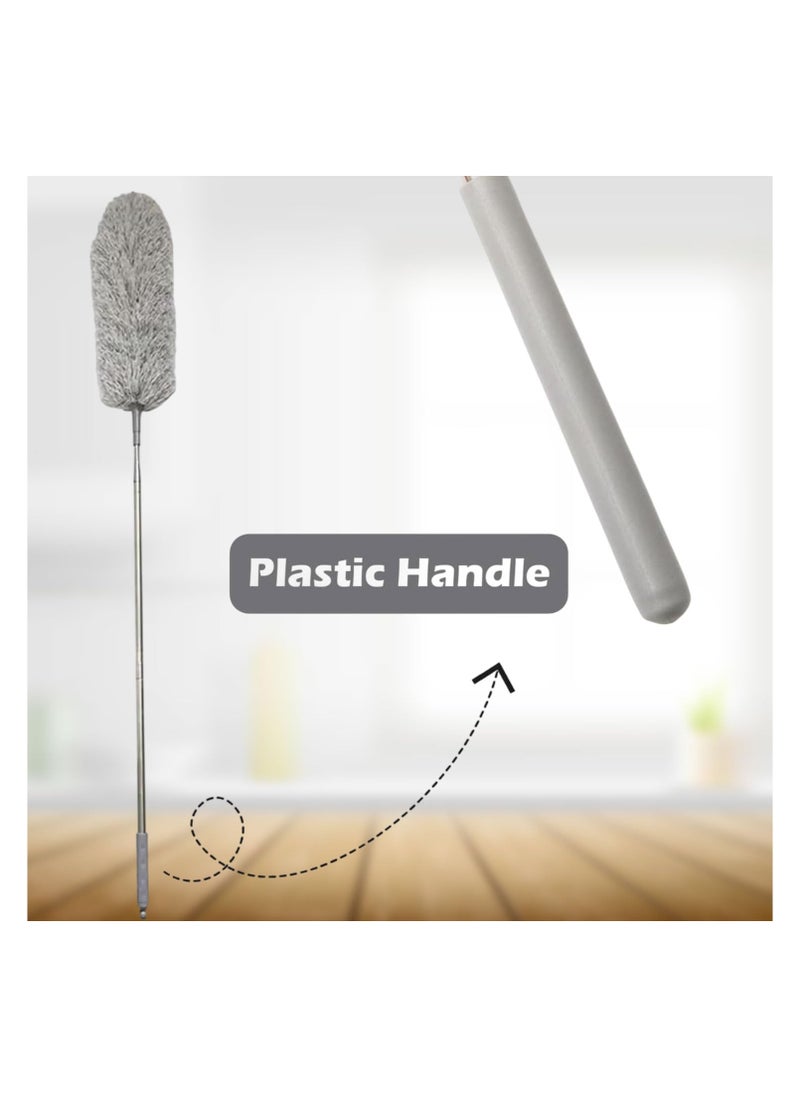 Estrico Microfiber Feather Duster Removable Head Telescopic Cleaning Duster Brush For Dusting And Cleaning With Extendable Pole Reaching up to 2.8m  - Image 2