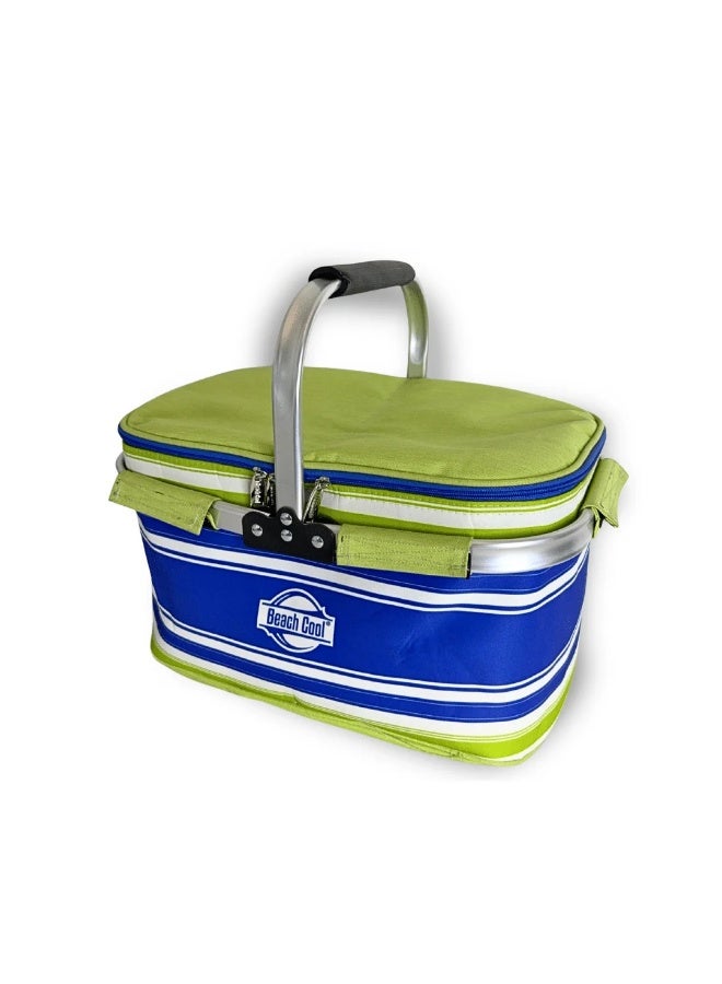 بيتش كول سلة نزهة معزولة حرارياً من بيتش كول -لون أخضر وأزرق - Image 1