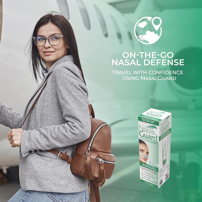 NasalGuard Airborne Particle Blocker Nasal Gel for Air Travelers  DrugFree Nonirritating Nondrowsy Airplane Travel Approved CoolMenthol  Over 150 Applications Per Tube  035 oz Pack of 6 - Image 3