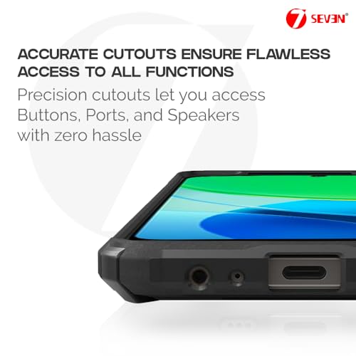 7-Seven 7SEVEN® Ipacky Back Cover for Vivo Y29 5G | Y19S 4G Mobile Back Case Shock Proof Design Camera Edges Protection Crystal Clear Phone Case Precise Cutouts Matte Black Soft Bumper Phone Cover - Image 4