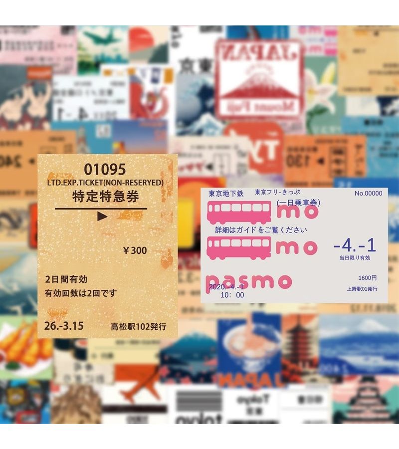 50 Japanese Travel Theme Stickers Multicolor for Journaling Doodling Scrapbooks Water Bottles Skateboards Notebooks Decals - Image 5