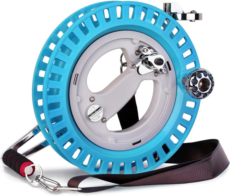 C COMCROSFLY Professional 10.6 inch Kite Reel, Hand- Hold Steady Metal Roller with Belt for Big Kites - Image 1