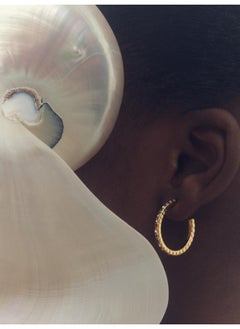 REISS Sade:  Crystal Hoop Earrings  - Image 5