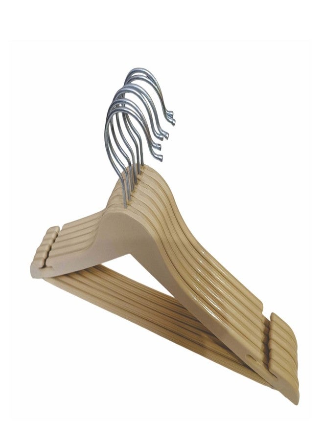 Dira Large Size Canvas Storage Bag with Zipper & Handles | Premium Hanger Unbreakable Plastic Wooden Look Set of 6 Clothes Hanger Ideal for Travel, Home, and Wardrobe Organization (Pack of 2) - Image 5