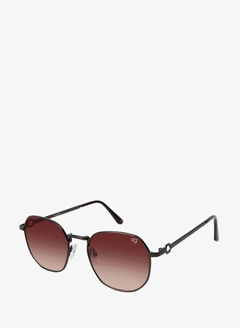 Woggles UV- Protected  Copper Hexagonal Sunglasses