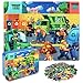 LELEMON Ocean Puzzles for Kids Ages 46Recycling Garbage Truck 60 Piece Puzzles for Kids Ages 48Children Jigsaw Puzzles in a Metal BoxEducational Learning Puzzle Toys for Girls and Boys - Image 2