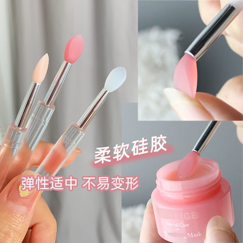 Silicone Lip Brush With Lid Dust Lip Film Brush Lipstick Brush Lipstick Brush Sequin Eye Shadow Brush Portable Multifunctional Brush - Image 3