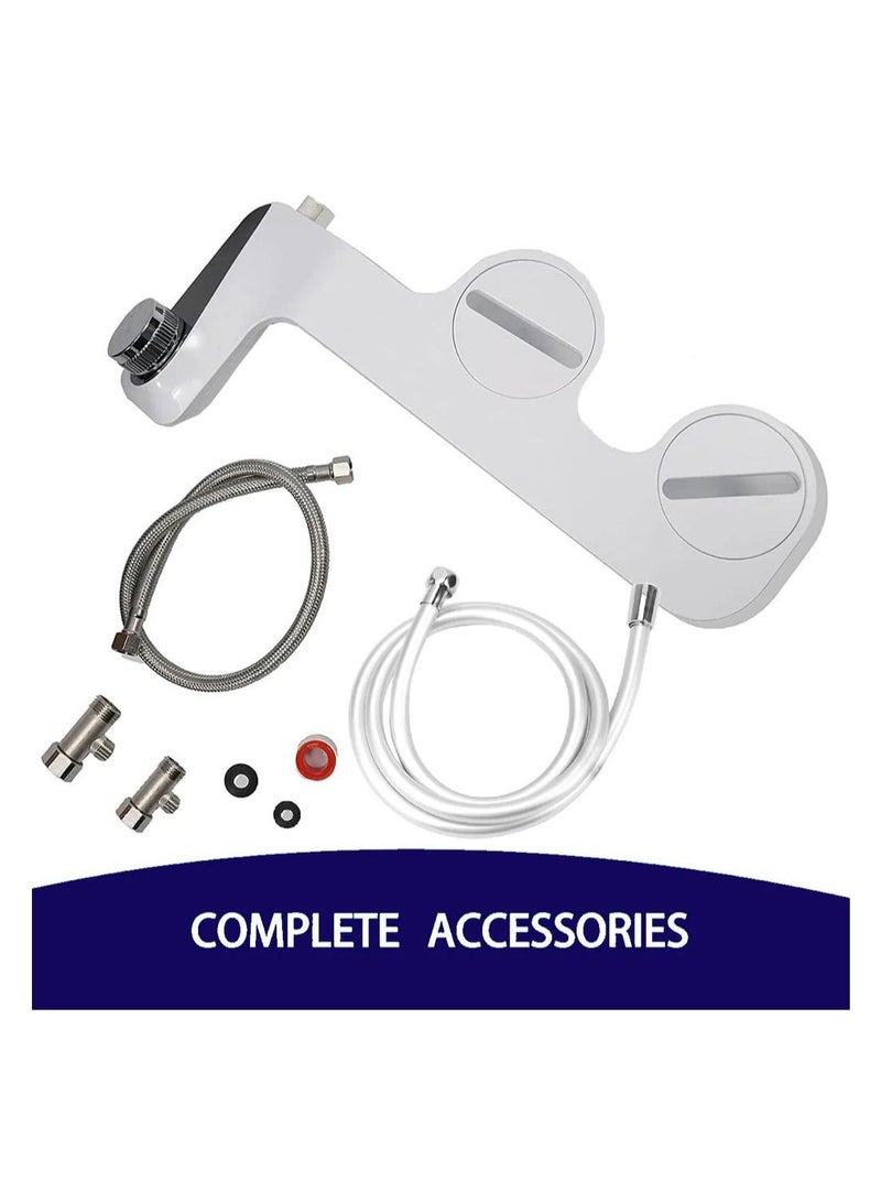 Bidet Attachment Washer Toilet Seat Jet Spray for Toilets Fit in Small Space Compact Bidet Fresh Water (Dual Nozzle) - Image 4