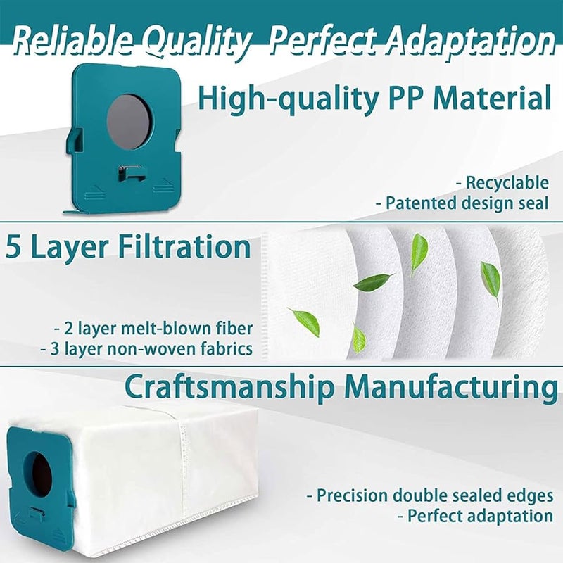 Six Pieces Reusable Garbage Bags For VS20A95923W Clean Station Base Replacement Storage Bags - Image 4