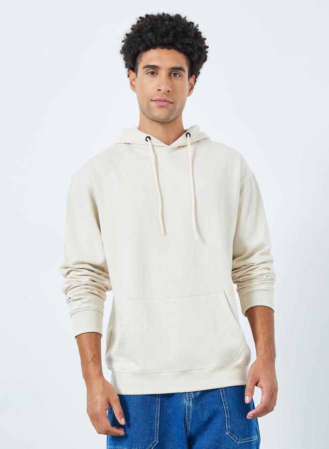 Styli Eco Earth Relaxed Fit Text HD Print Fleece Hoodie - Image 1