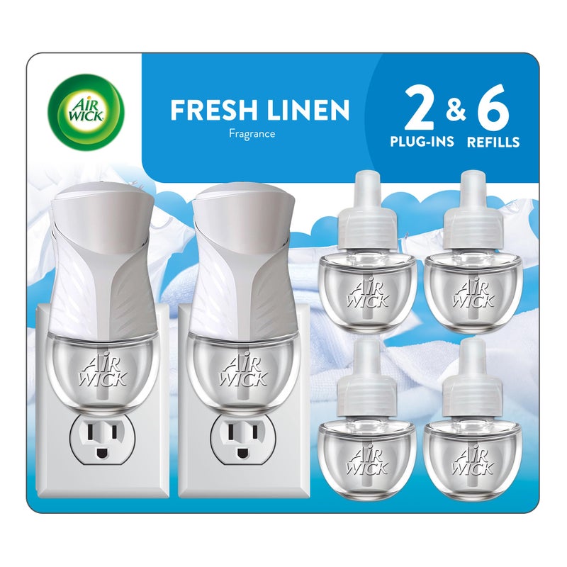 Air Wick زيوت معطرة من إير ويك 2+6 رائحة الكتان النقي - Image 1
