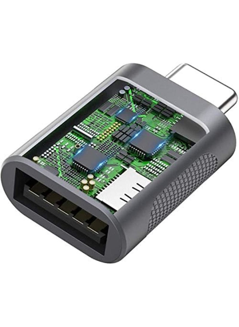 Luckam محول USB C إلى USB (عبوة 2)، محول USB-C إلى USB 3.0، محول USB نوع-C إلى USB، محول Thunderbolt 3 إلى USB أنثوي OTG لجهاز MacBook Pro 2019، MacBook Air 2020، iPad Pro 2020، المزيد من أجهزة Type-C - Image 4