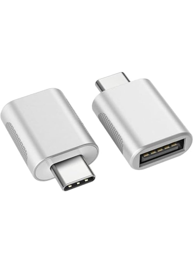 Luckam محول USB C إلى USB (عبوة 2)، محول USB-C إلى USB 3.0، محول USB نوع-C إلى USB، محول Thunderbolt 3 إلى USB أنثوي OTG لجهاز MacBook Pro 2019، MacBook Air 2020، iPad Pro 2020، المزيد من أجهزة Type-C - Image 1