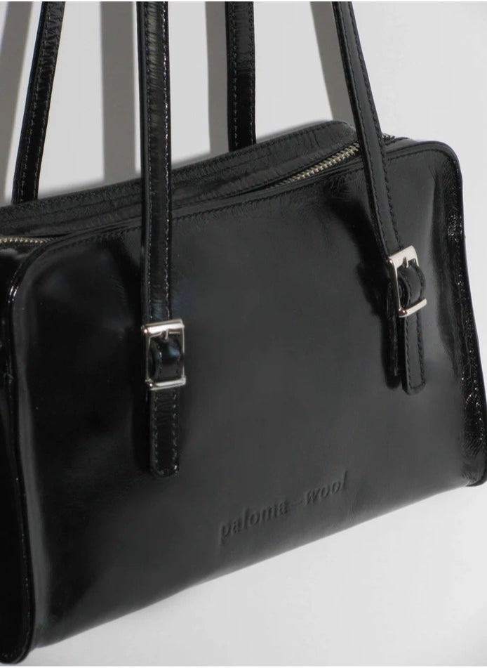 PALOMA - Paloma Wool Patent Leather Shoulder Bag HandBags - Image 1