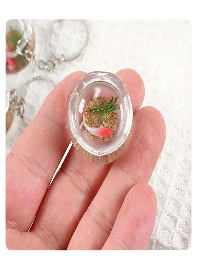 WinldMonmo Miniature Goldfish Bowls for Dollhouse – Realistic Resin Fish Tank Accessories, Cute Animal Figurines, Smooth Surface, Fairy Garden Decor, 1:12 Scale, Perfect for Cupcake Toppers & DIY Projects - Image 2