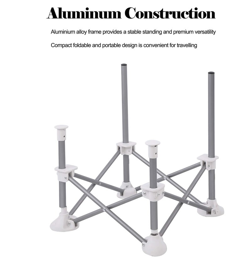 PandaEar Portable Travel Booster Seat with Tray| Folding Baby Seat Booster High Chair for Dining Table| Compact Camping Chair for Lawn, Beach Indoor/Outdoor Use| Toddlers, Kids (Pink) - Image 4