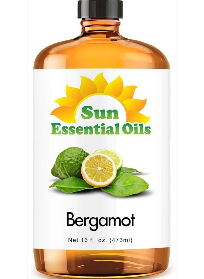 Sun Essential Oils 16oz - Bergamot Essential Oil - 16 Fluid Ounces - Image 1
