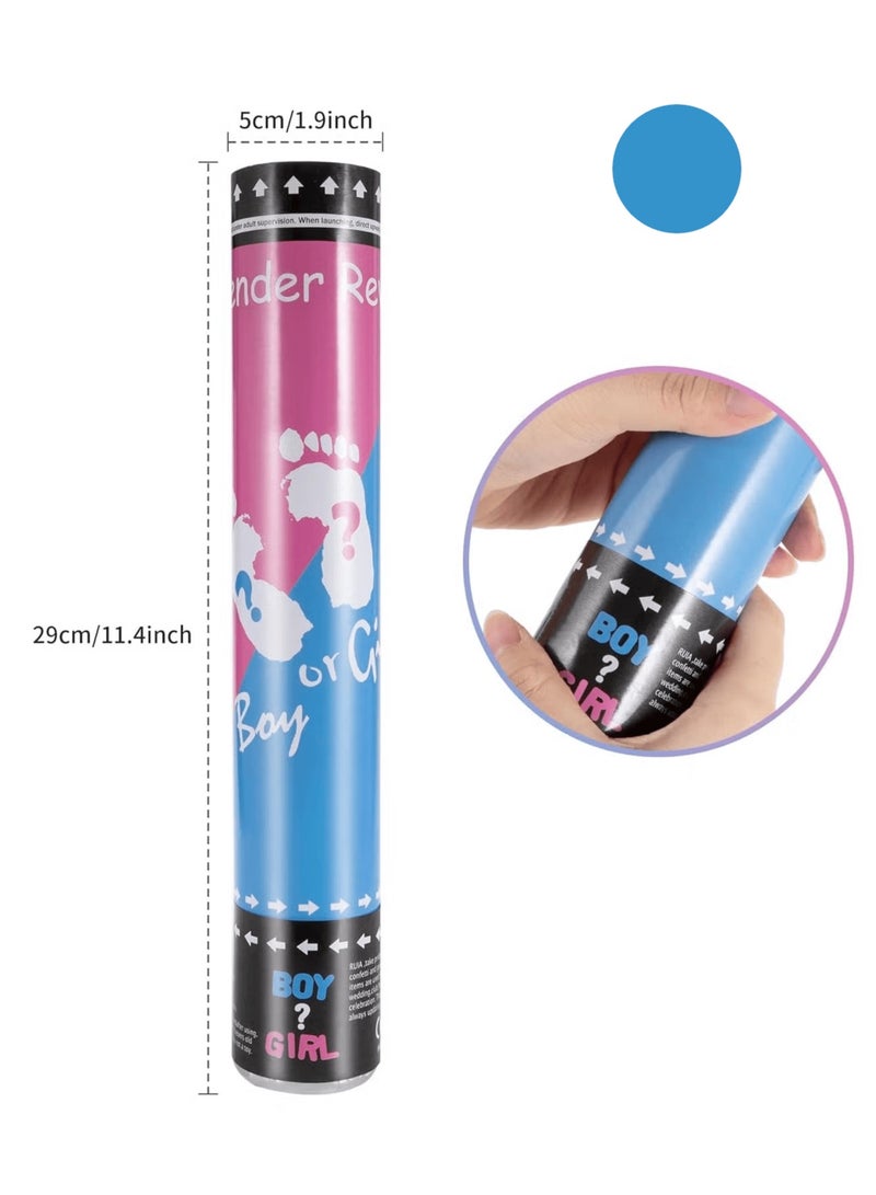 Confetti Launcher Gender Reveal Baby Shower Blue Boy  - Image 1