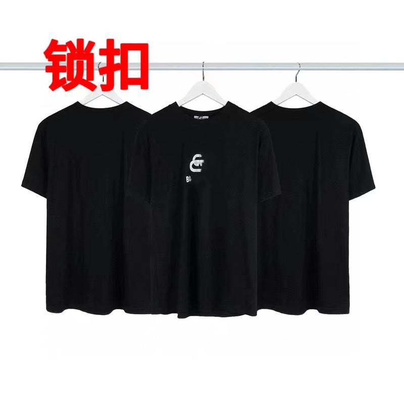 24Ss New Round Neck Short-Sleeved Classic Cola Wave Casual Loose Men And Women Couple Tops Trendy Tee Summer T-Shirts - Image 1