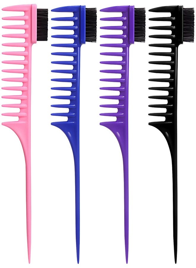Kootinn 4pcs Hair Styling Comb Set for Men and Women: Wide Tooth & Straightening Combs for Styling, Parting & Braiding - Image 1