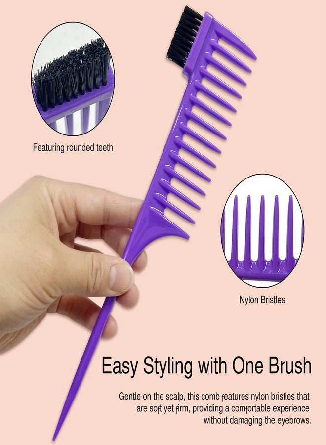 Kootinn 4pcs Hair Styling Comb Set for Men and Women: Wide Tooth & Straightening Combs for Styling, Parting & Braiding - Image 5