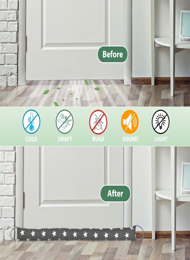 SANFERGE 2 Pcs Door Draftstopper - Image 3