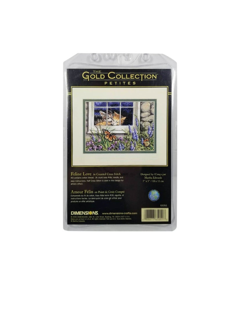 Dimensions - Love Gold Petite Counted Cross Stitch Kit - Image 1