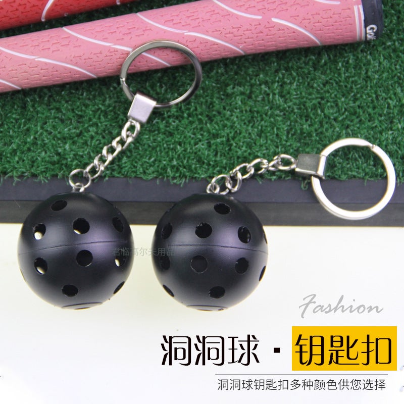 Golf Key Chain Hole Ball Key Chain Pendant Gift Ball Colored Ball Pendant Ball Car Decoration Light N Color - Image 3