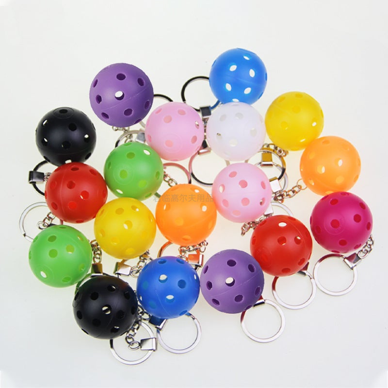 Golf Key Chain Hole Ball Key Chain Pendant Gift Ball Colored Ball Pendant Ball Car Decoration Light N Color - Image 5