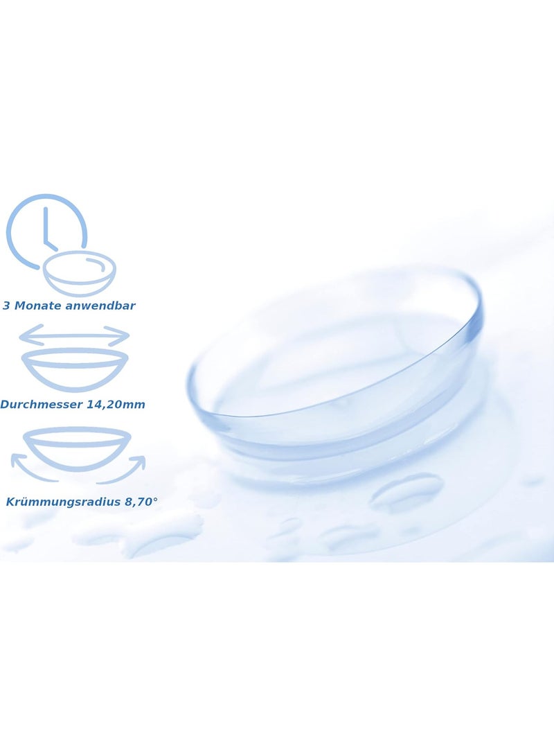 أو.بي كير عدسات لاصقة ملونة من أماند 08، عدسات لاصقة تجميلية للجنسين، عدسات عصرية طبيعية، عدسات ناعمة تحتوي على 42% ماء - Image 4