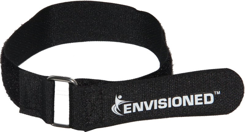 ENVISIONED Premium Cinch Straps with Stainless Steel Metal Ring Buckle Reusable Durable Hook and Loop Multipurpose Securing Straps 1 x 20 Usable Length is 165 8 Pack 2 Bonus Original Cinch Straps