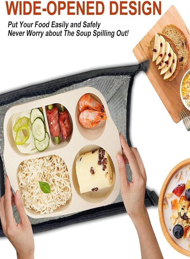 Insulated Lunch Bag for Saudi Families | Reusable & Waterproof | Aluminum Foil Lining | Perfect for Office, Ramadan & Outdoor Picnics - Image 5