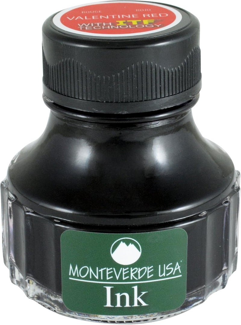 Monteverde USA Ink with ITF Technology, 90 ml Valentine Red (G308RD) - Image 1