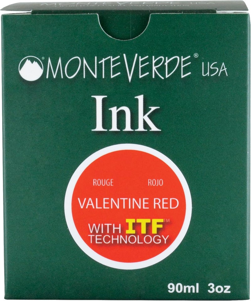 Monteverde USA Ink with ITF Technology, 90 ml Valentine Red (G308RD) - Image 5