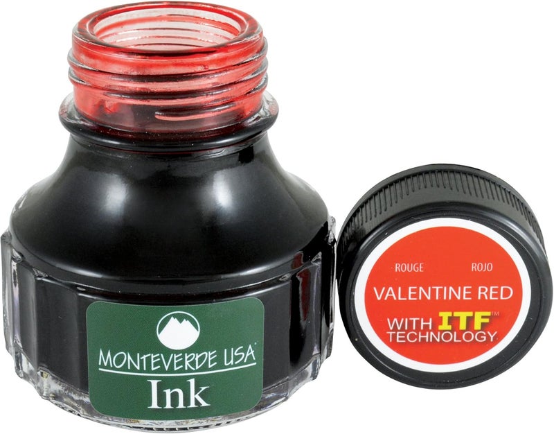 Monteverde USA Ink with ITF Technology, 90 ml Valentine Red (G308RD) - Image 3