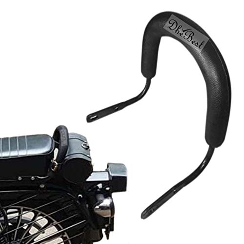 Dhe Best DBA-04 Bike Bullet Pillion Backrest Black Cushion Back Rest PU Meterial for RE Classic 350 - Image 1