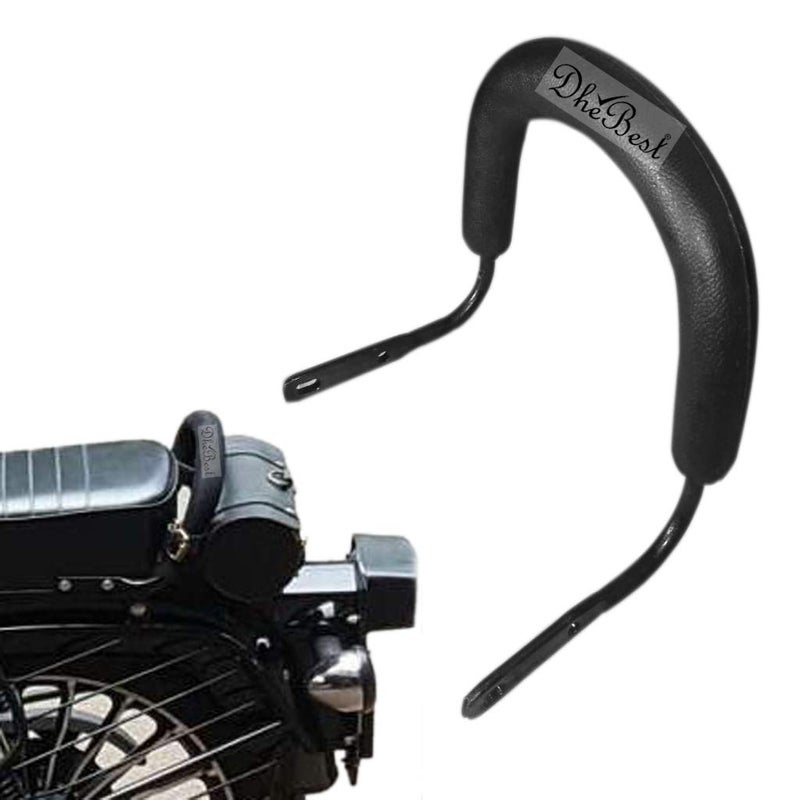 Dhe Best DBA-04 Bike Bullet Pillion Backrest Black Cushion Back Rest PU Meterial for RE Classic 350 - Image 5