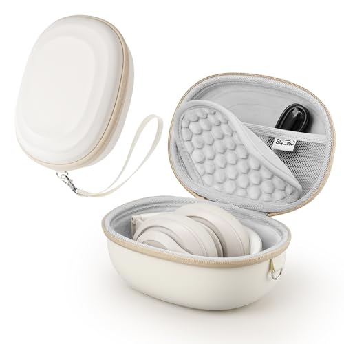 SQERO Case for Beats Studio ProSolo 4Solo 3Studio3 OnEar Headphones Portable Travel Hard Shell Storage Bag Beige - Image 1