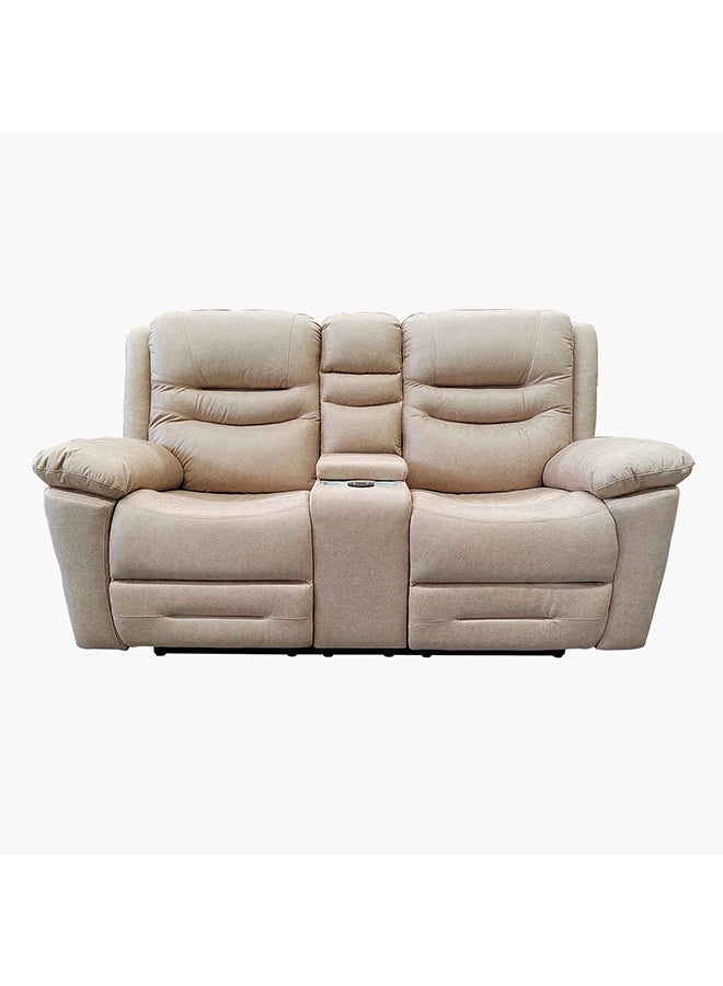 Home Box London 2-Seater Faux Leather Recliner With Wireless Charger 94 x 103 x 194 cm - Image 2