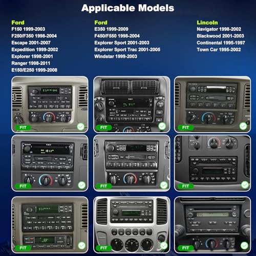 iCarSEPTON 5Gwifi Upgrade Radio for Ford F150 1999-2003 F250/F350 1998-2004, Ranger 1998-2011, Expedition 1999-2002, E150/E250/E350 1999-2008, 6.8in Touchscreen Setero Apply Carplay Android Auto Bluetooth GPS FM - Image 2